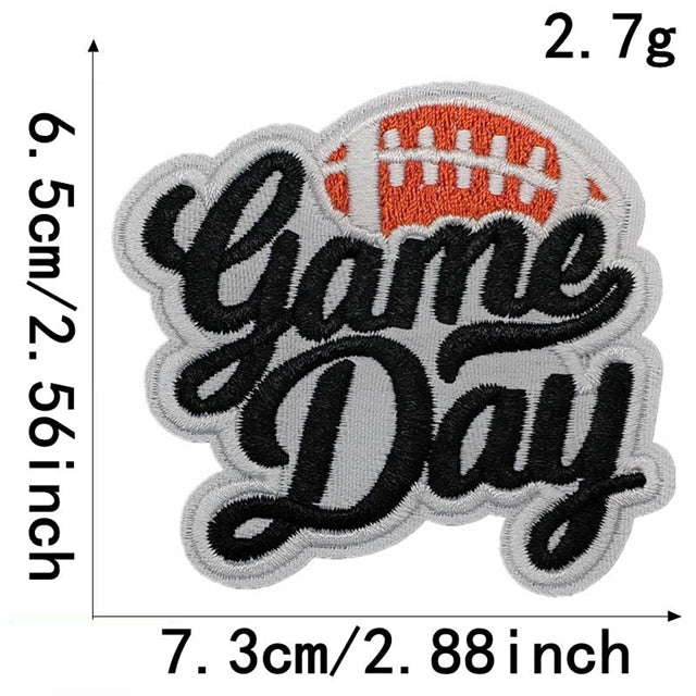 Football Embroidery Patch