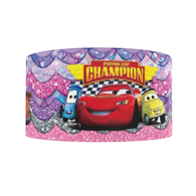 Cars 1 Yard 1 1/2 Inch Wide Printed Grosgrain Ribbon FeeFiFauxLeather
