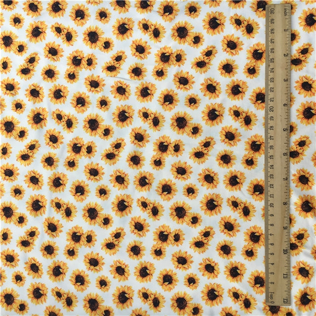 Sunflowers Textured Liverpool/ Bullet Fabric