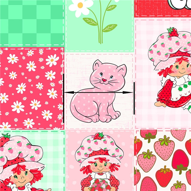 Strawberry Shortcake Printed Faux Leather Sheet