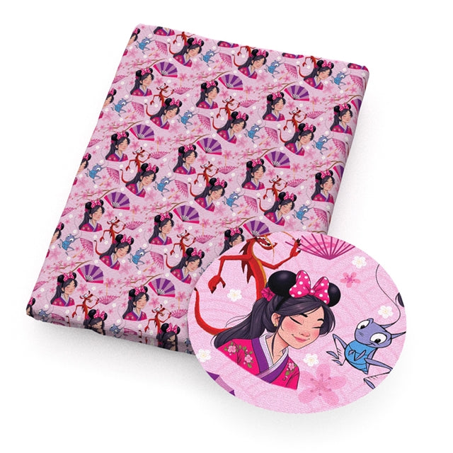 Princess Printed Faux Leather Sheet FeeFiFauxLeather