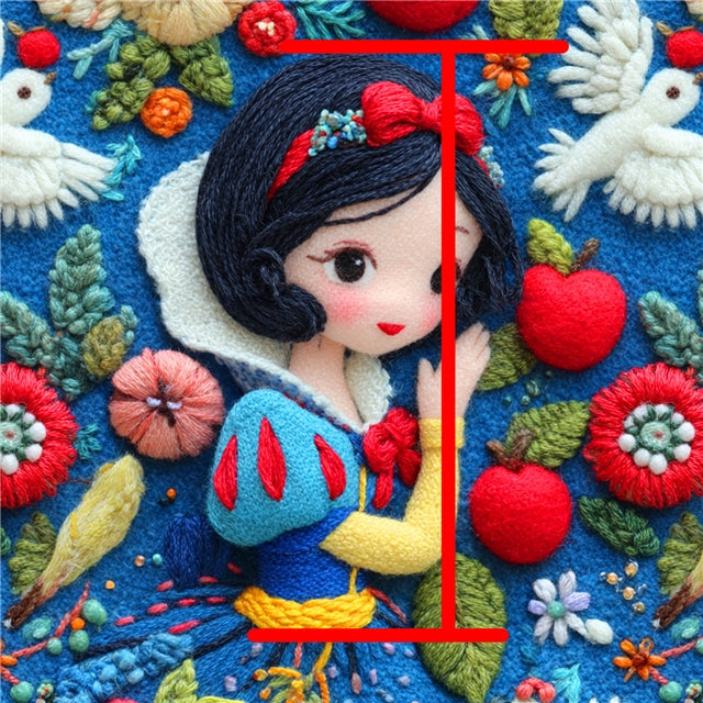 Princess Faux Leather Sheet – Cartoon Character Smooth Material for DIY Accessories FeeFiFauxLeather