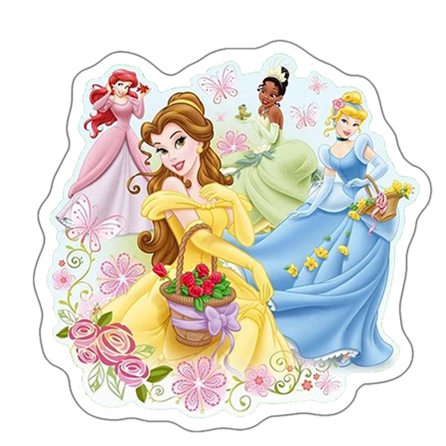 Princesses Glitter Resin 5 piece set