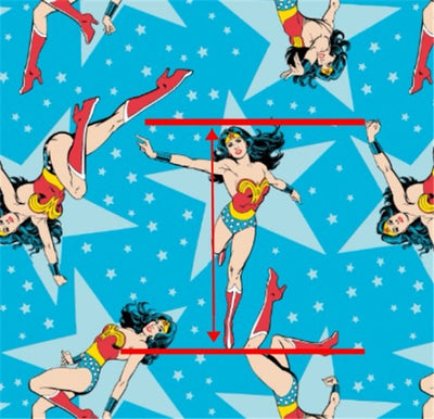 Wonder Woman Textured Liverpool/ Bullet Fabric