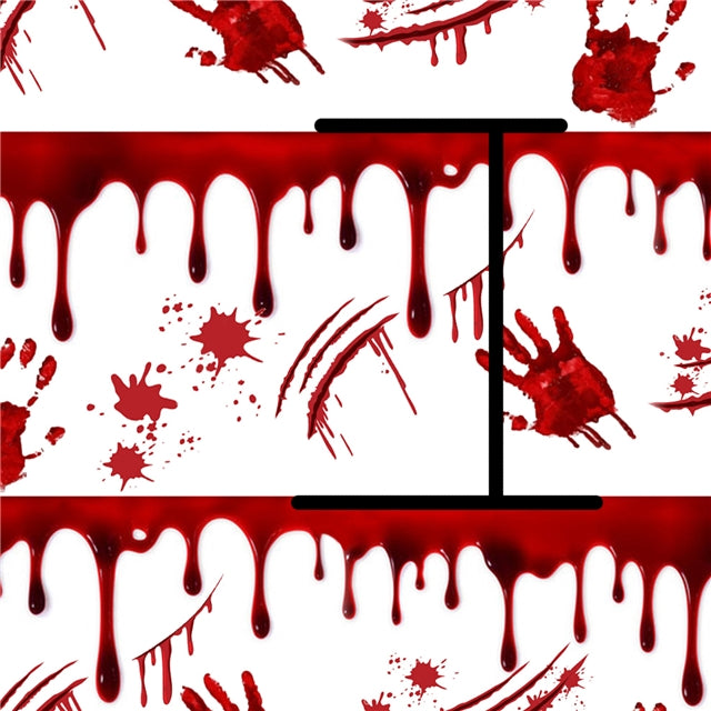 Blood Halloween Faux Leather Sheet – Cartoon Character Smooth Material for DIY Accessories FeeFiFauxLeather