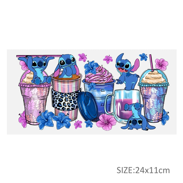 Blue Alien UV DTF Cup Wrap – Easy Cup Wrap for Tumblers & Projects FeeFiFauxLeather