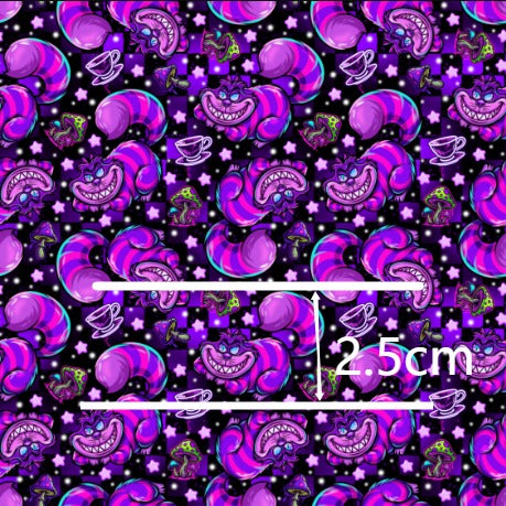 Cat Printed Faux Leather Sheet FeeFiFauxLeather