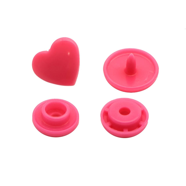10 Pack Heart Snap Buttons – Solid Color Snaps for Faux Leather Wallets, Purses, AirPod Holders & DIY Crafts (Copy) FeeFiFauxLeather