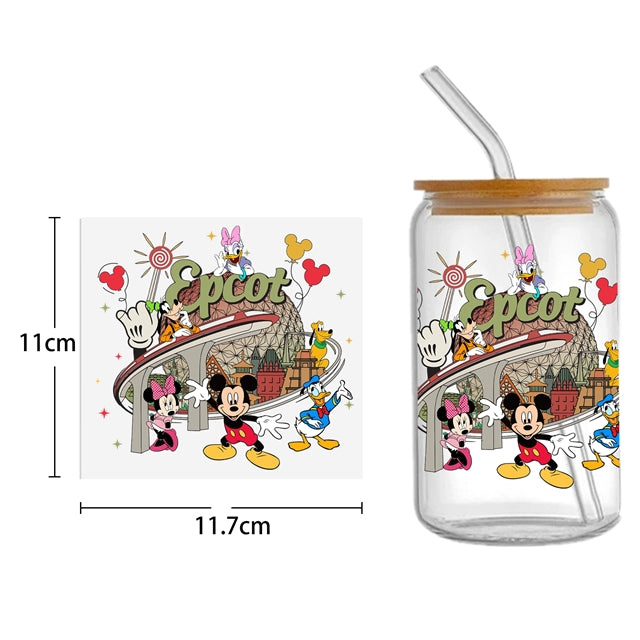 Mouse UV DTF Cup Wrap – Cute Character Wrap for DIY Drinkware Projects FeeFiFauxLeather