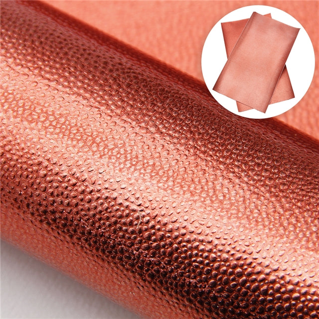 Metallic Litchi Faux Leather Sheet