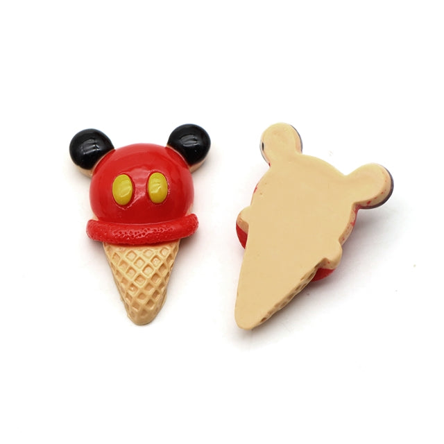 3-D Ice Cream Cones Acrylic Resin 5 piece set FeeFiFauxLeather