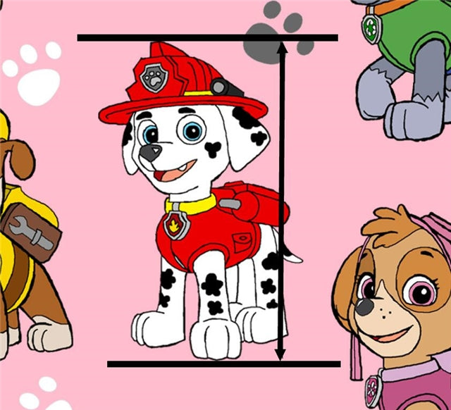 Paw Patrol Printed See Through Sheet  Clear Transparent Sheet