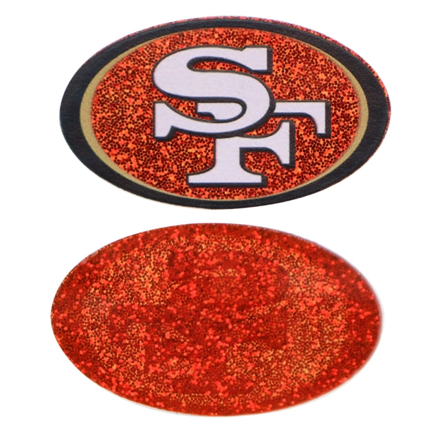 49ers Football Fine Glitter Acrylic 5 piece set