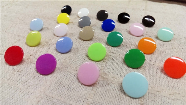 10 Pack Snap Buttons – Solid Color Snaps for Faux Leather Wallets, Purses, AirPod Holders & DIY Crafts FeeFiFauxLeather