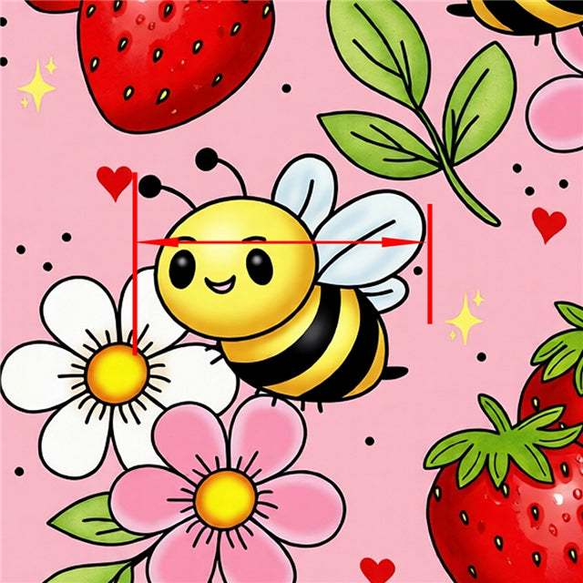 Ladybugs Printed Faux Leather FeeFiFauxLeather