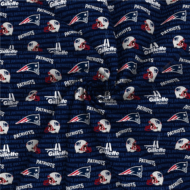 New England Patriots Football Printed Fabric