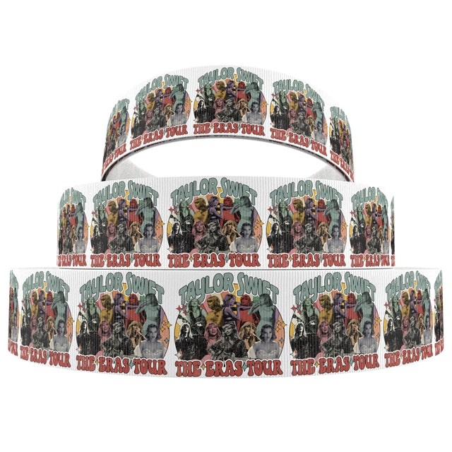 Taylor Swift 1 Yard Printed Grosgrain Ribbon 3 inch wide
