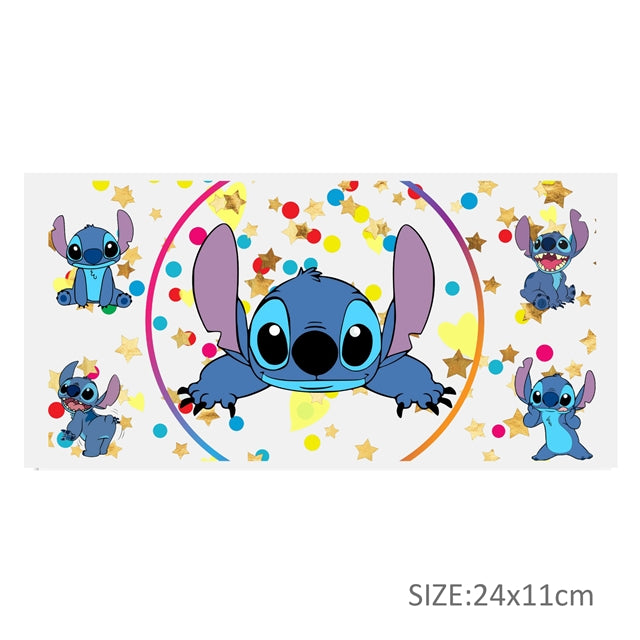Blue Alien UV DTF Cup Wrap – Easy Cup Wrap for Tumblers & Projects FeeFiFauxLeather
