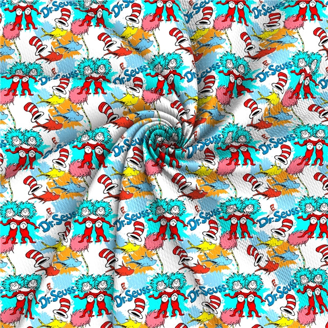 The Cat In The Hat  Printed Fabric