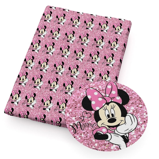 Mouse Glitter Textured Liverpool/ Bullet Fabric FeeFiFauxLeather