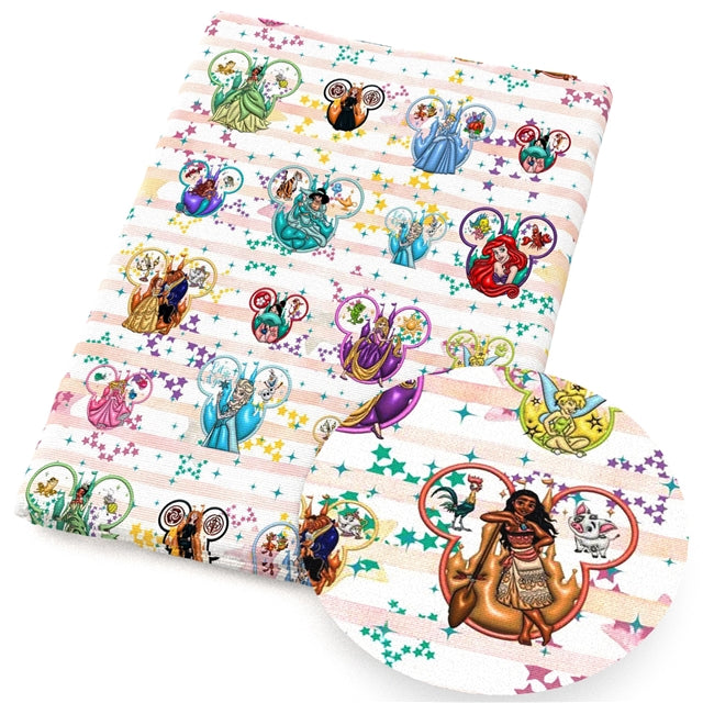 Characters Mouse Printed Faux Leather Sheet FeeFiFauxLeather