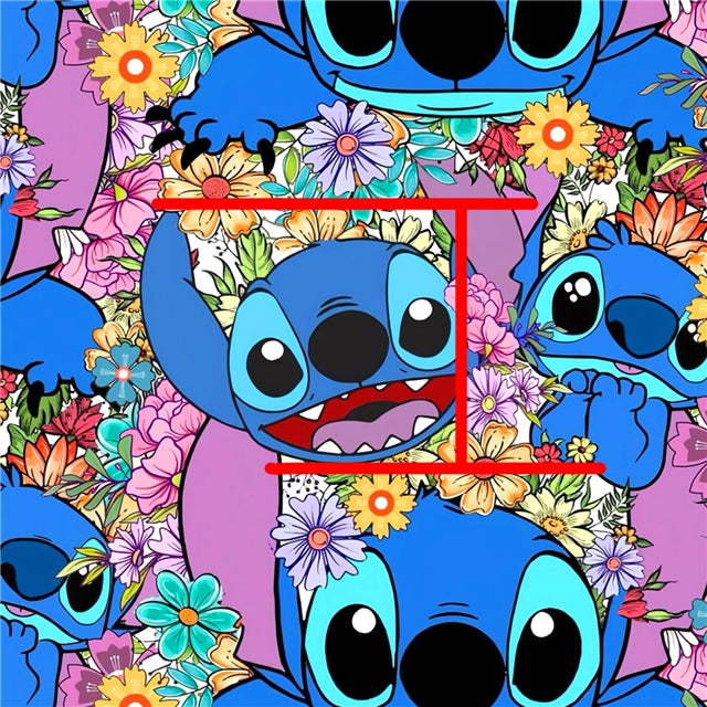 Blue Alien Printed Fabric FeeFiFauxLeather