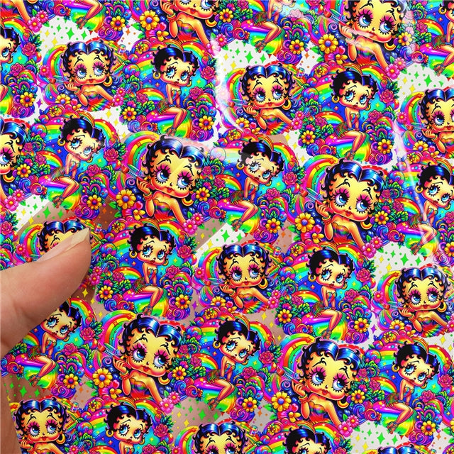 Betty Boop Printed Sheet FeeFiFauxLeather