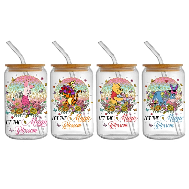 Pooh Bear UV DTF Cup Wrap – Decorative Wrap Design for Tumblers & Cups FeeFiFauxLeather