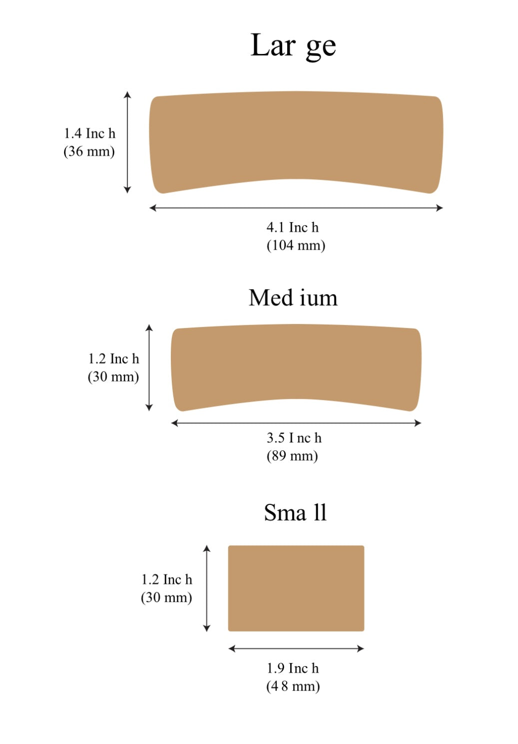 Hair Claw Cutting Die for Making Hair Claw Sides 3 Different Sizes