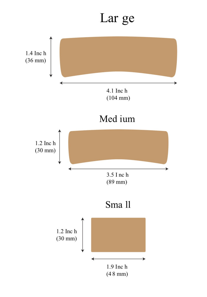 Hair Claw Cutting Die for Making Hair Claw Sides 3 Different Sizes