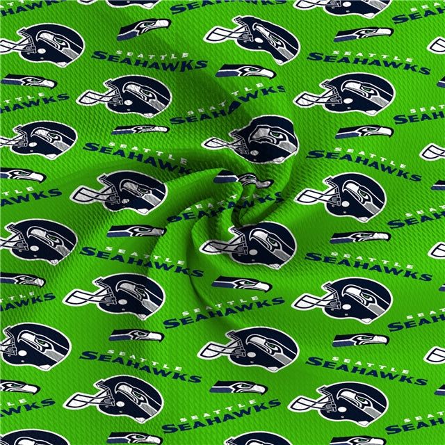 Seahawks Printed Fabric FeeFiFauxLeather