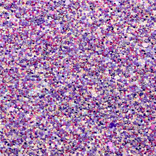Purple Chunky Glitter Printed Faux Leather Print Sheet