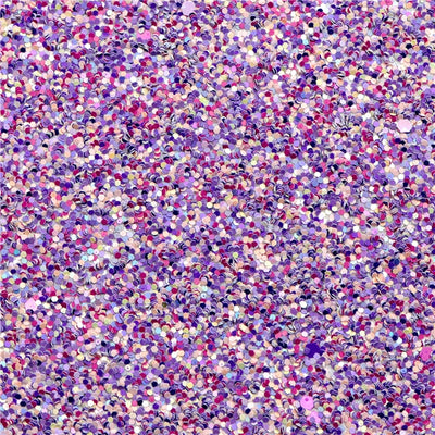 Purple Chunky Glitter Printed Faux Leather Print Sheet
