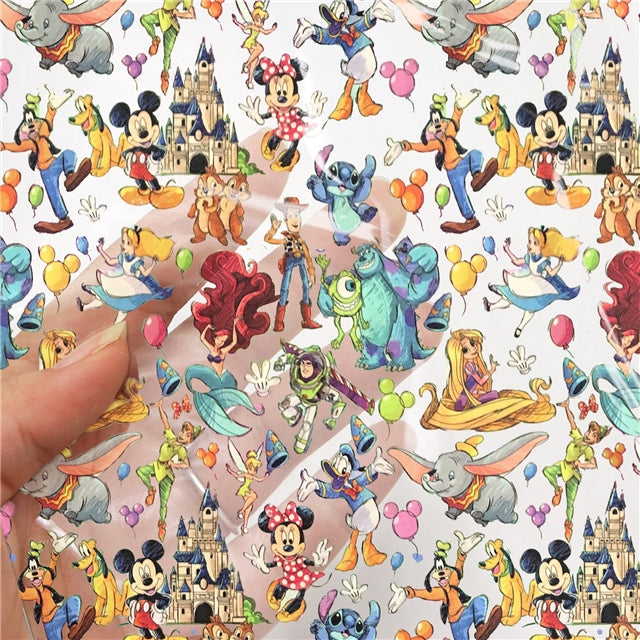 Characters Printed Faux Leather FeeFiFauxLeather