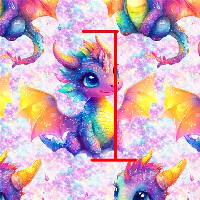 Dragon Smooth Printed Faux Leather Sheet