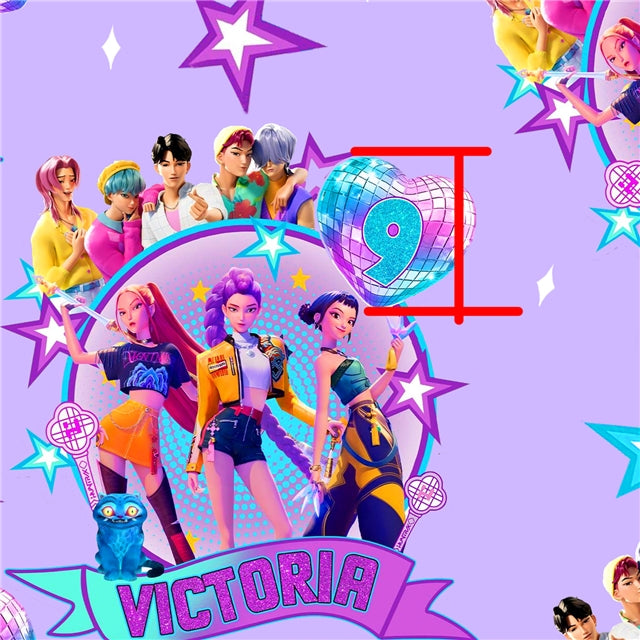 K-Pop Huntrix Printed Faux Leather Sheet FeeFiFauxLeather