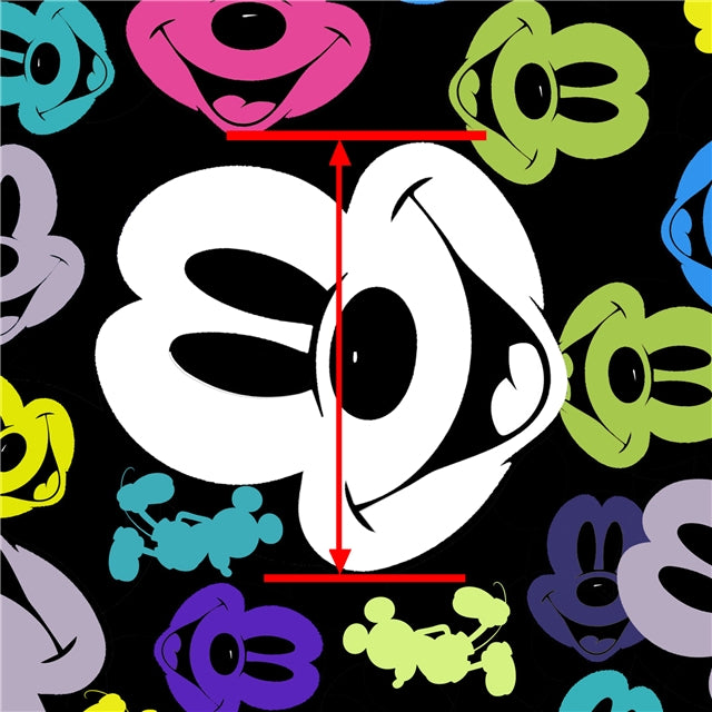 Mouse Printed Faux Leather Sheet FeeFiFauxLeather