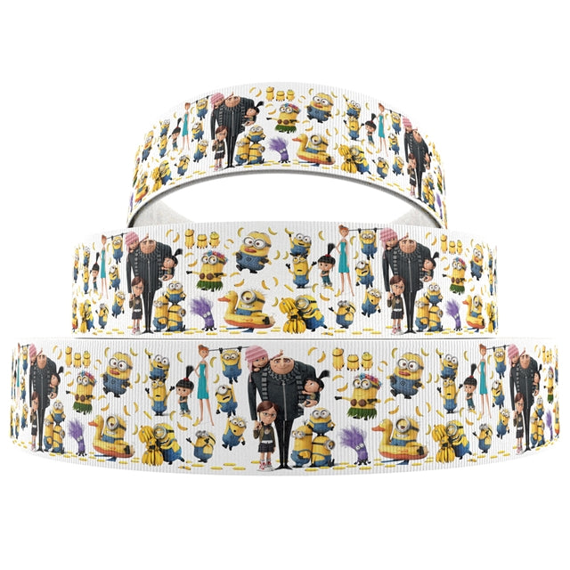 Minions 1 Yard Printed Grosgrain Ribbon