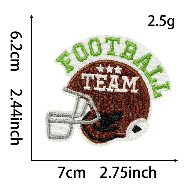 Football Embroidery Patch