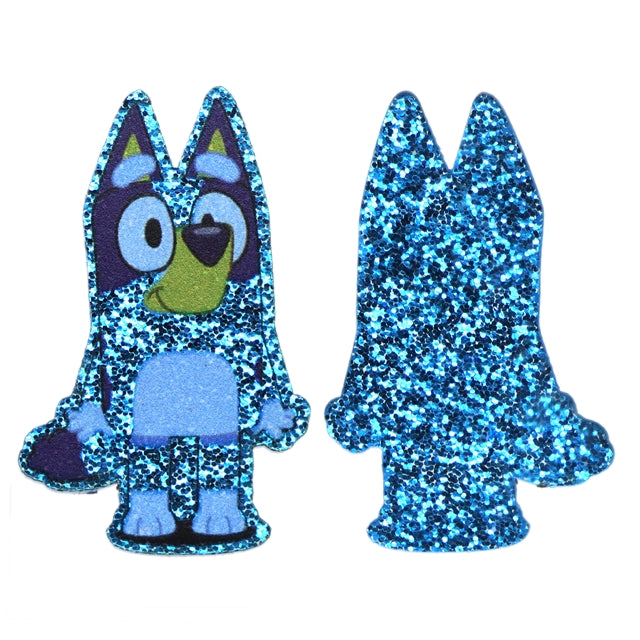 Blue Dog Glitter Resin 5 piece set