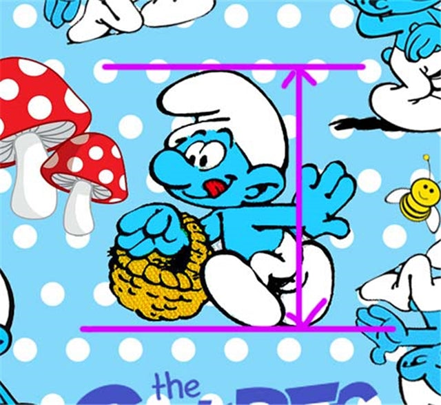 Smurfs Textured Liverpool/ Bullet Fabric