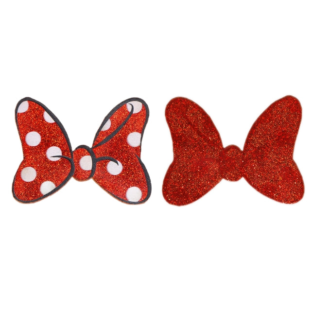 Mouse Bow Chunky Glitter Resin 5 piece set