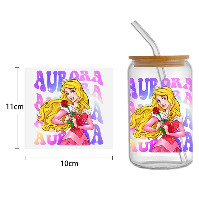 Princess UV DTF Glass Can Wrap