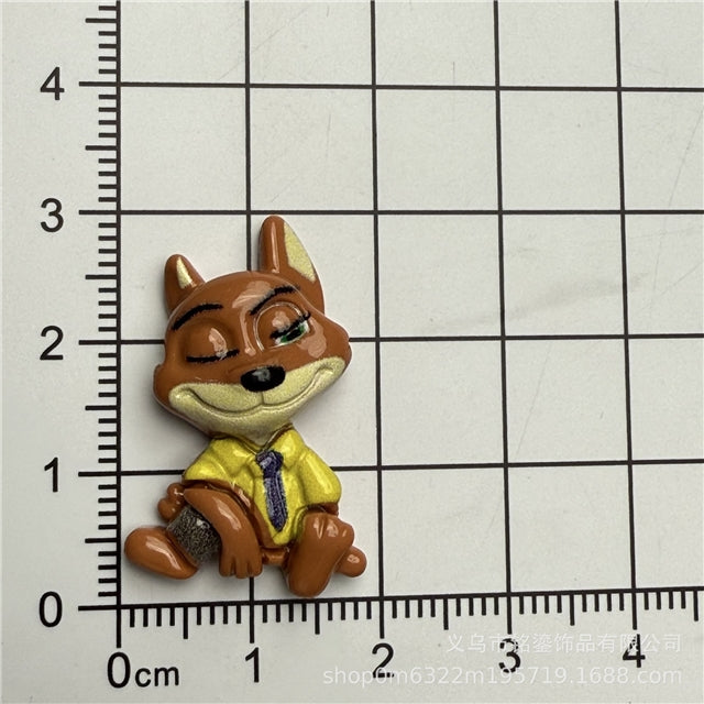 3-D Fox Acrylic Resin 5 piece set FeeFiFauxLeather