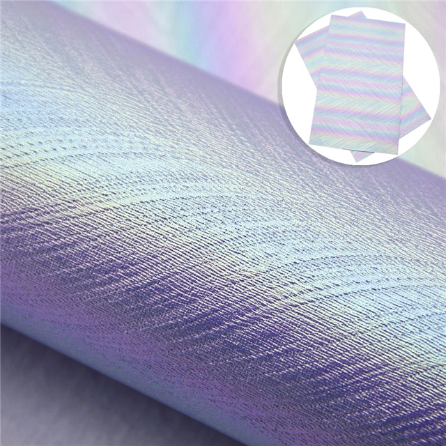 Pearlescent Iridescent Frosted Printed Faux Leather Sheet FeeFiFauxLeather