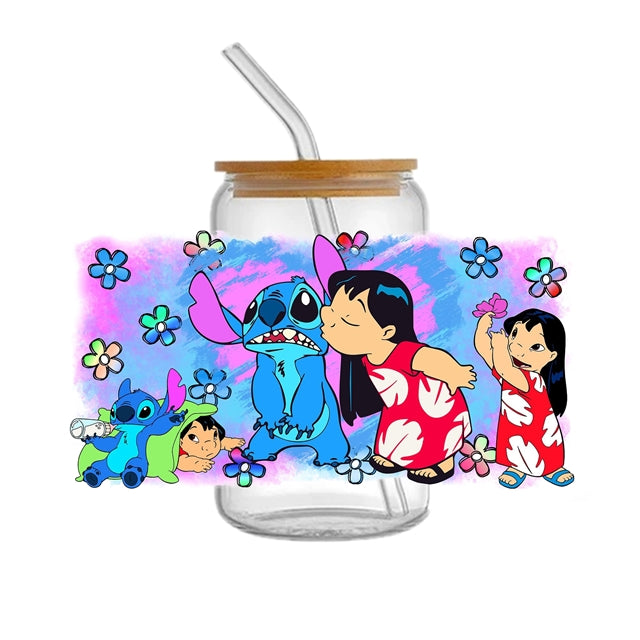 Blue Alien UV DTF Cup Wrap – Easy Cup Wrap for Tumblers & Projects FeeFiFauxLeather
