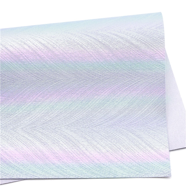 Pearlescent Iridescent Frosted Printed Faux Leather Sheet FeeFiFauxLeather