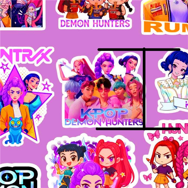 K-Pop Huntrix Printed Fabric FeeFiFauxLeather