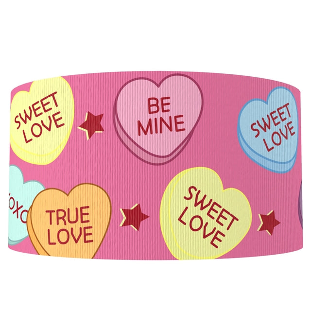 Valentine 1 Yard Printed Grosgrain Ribbon 1 1/2 inch wide