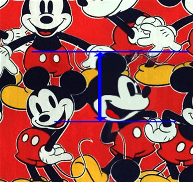 Mouse Printed Faux Leather Sheet FeeFiFauxLeather